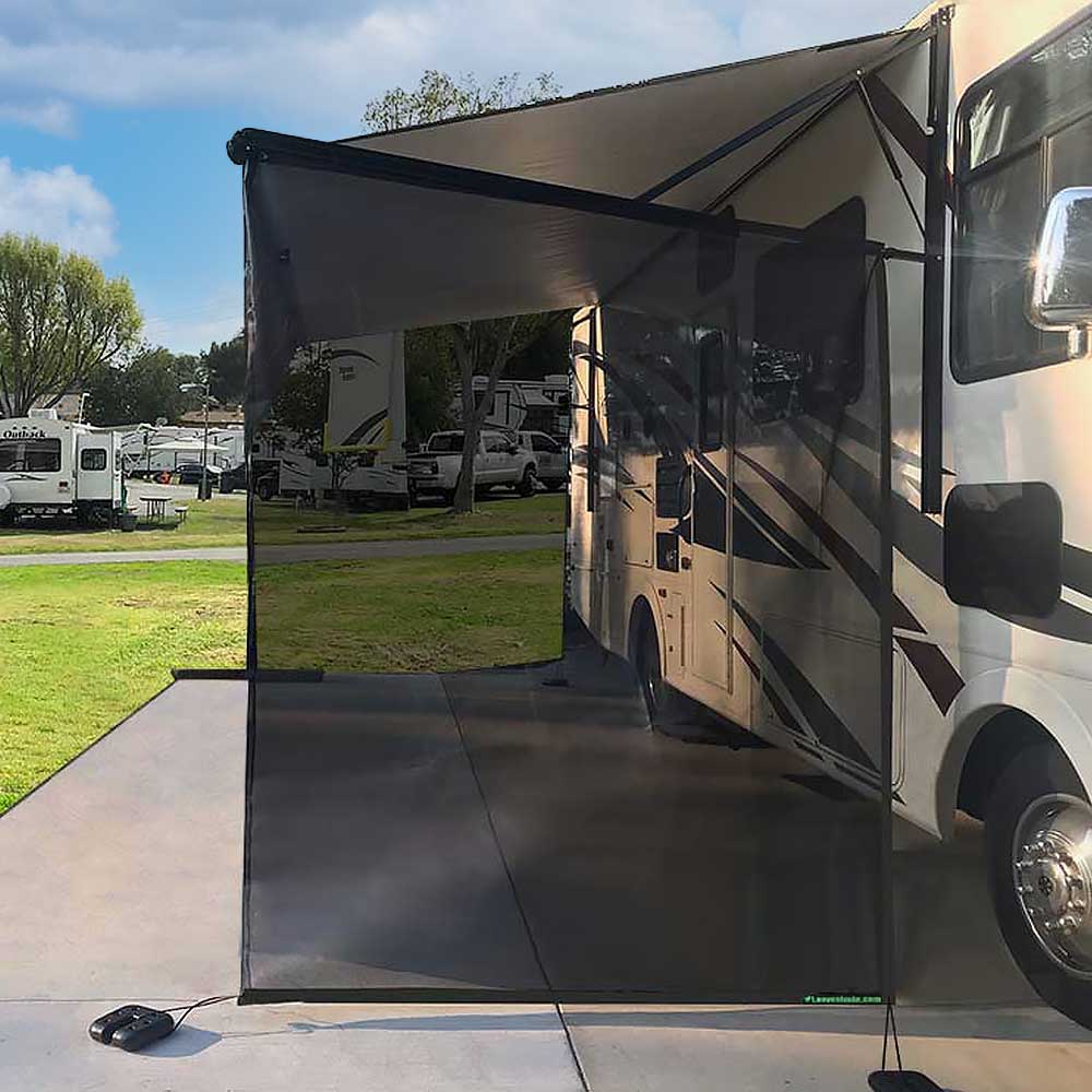 Solid Rv Shade RV Awning Shade - Side – Leaveshade