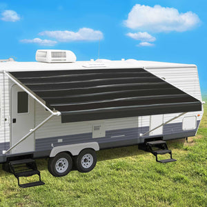 Leaveshade RV Awning Fabric Replacement - Black Wave
