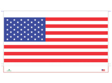 Load image into Gallery viewer, Leaveshade RV Awning Fabric Replacement Motorhome Camper Trailer Tent Fabric Tarpaulin Super Heavy Vinyl Coated Polyester- USA Flag (Custom Looking)