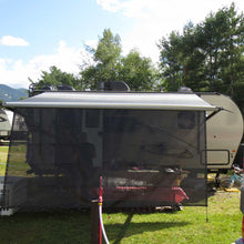 Load image into Gallery viewer, Leaveshade RV Awning Sun Shade Screen - Mesh Sunshade Netting for Motorhome Camping Trailer Awning Sunscreen Tent Screenshade Block UV Glare -Black
