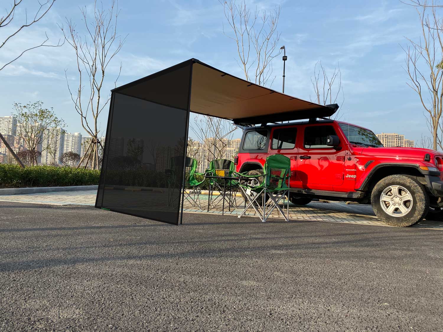 side tent for car Leaveshade Awning Shade Customized Size Size:10x12ft proof aluminum alloy support Mehr als 800 Teilnehmer Kogan