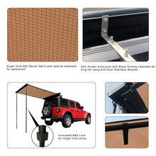 Load image into Gallery viewer, Leaveshade Car Awning Heavy Duty Retractable SUV Rooftop Side Tent Innovated Premium Material &amp; Accessories Waterproof, UV, 30oz Vinyl Case
