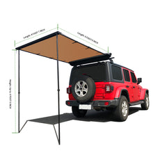 Load image into Gallery viewer, Leaveshade Car Awning Heavy Duty Retractable SUV Rooftop Side Tent Innovated Premium Material &amp; Accessories Waterproof, UV, 30oz Vinyl Case