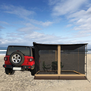 Leaveshade Car Awning Tent Room Deluxe Mesh Screen SUV Room for Heavy Duty Car Rooftop Side Tent Innovated Premium Material Waterproof, UV Block, Oxford Fabric