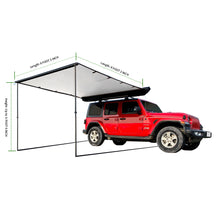 Load image into Gallery viewer, Leaveshade Car Awning Heavy Duty Retractable SUV Rooftop Side Tent Innovated Premium Material &amp; Accessories Waterproof, UV, 30oz Vinyl Case