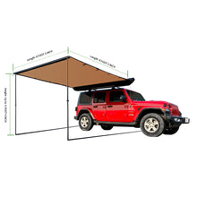 Load image into Gallery viewer, Leaveshade Car Awning Heavy Duty Retractable SUV Rooftop Side Tent Innovated Premium Material &amp; Accessories Waterproof, UV, 30oz Vinyl Case