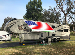 Leaveshade RV Awning Fabric Replacement - USA Flag (Custom Looking)