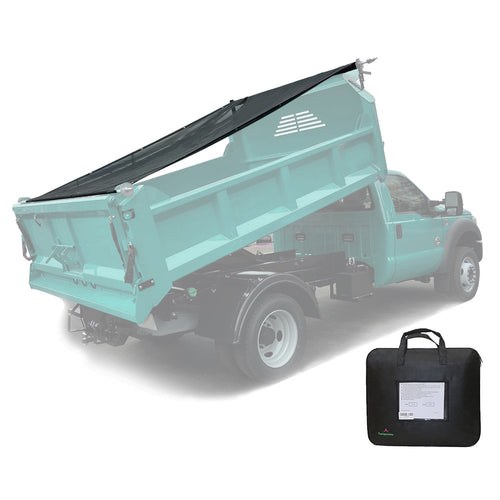 Leaveshade Dump Truck Mesh Tarp - Black Tentproinc Heavy Duty Cover with 6'' Pocket