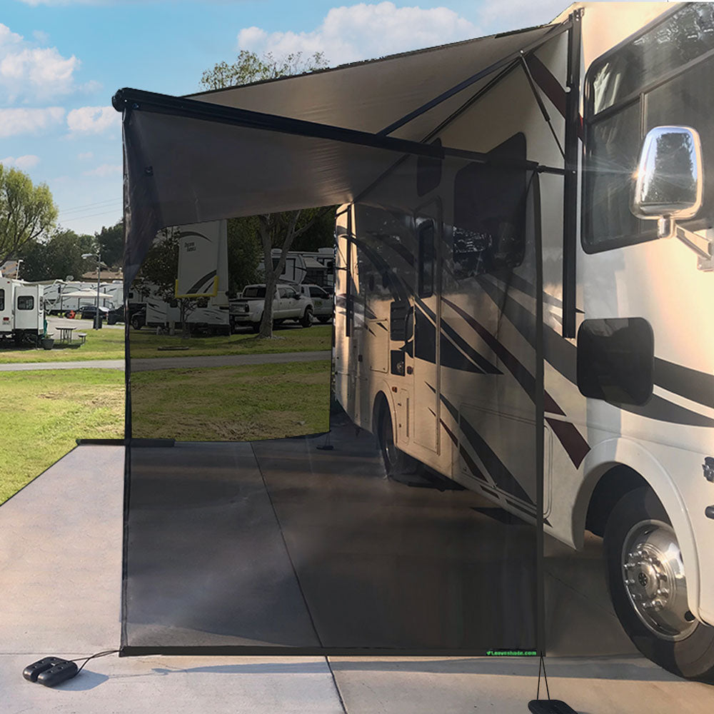 tent blokker Leaveshade RV Awning Side Shade 9'X7'
